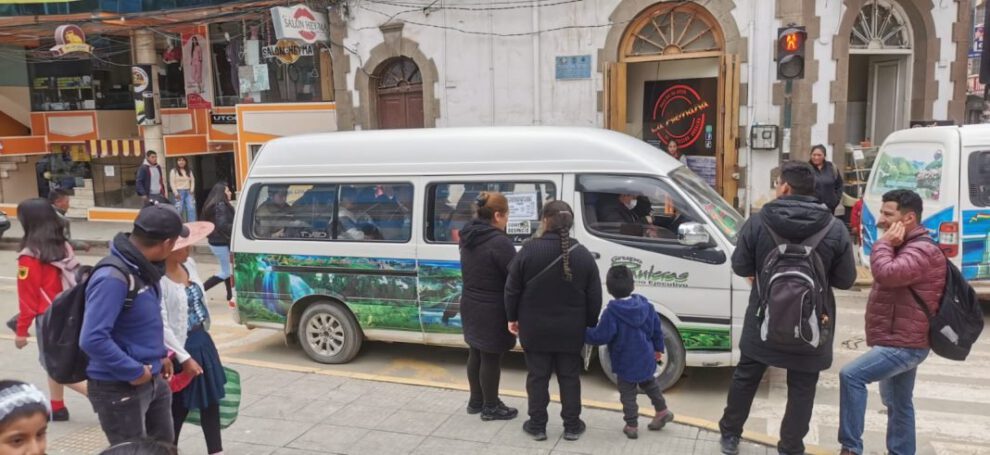 Tarifas de transporte público en Oruro