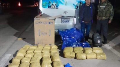 Operación antidrogas en Ancaravi con marihuana incautada