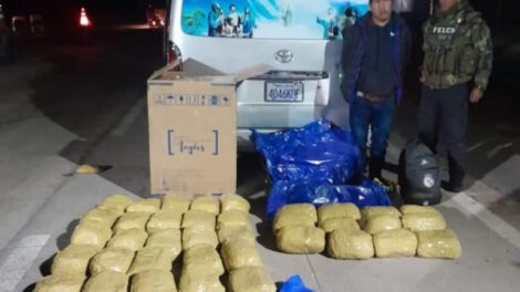 Operación antidrogas en Ancaravi con marihuana incautada