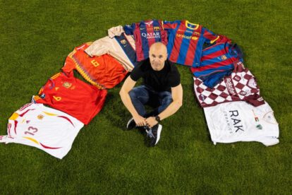 Andrés Iniesta alcanza el récord de mil partidos como profesional