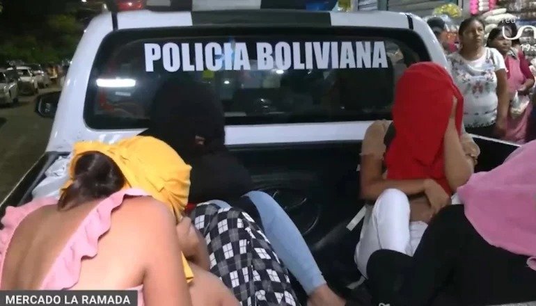 Operativo de la Felcc contra la red de trata de personas en Santa Cruz