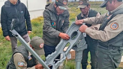 Antenas satelitales en áreas protegidas para asistencia inmediata