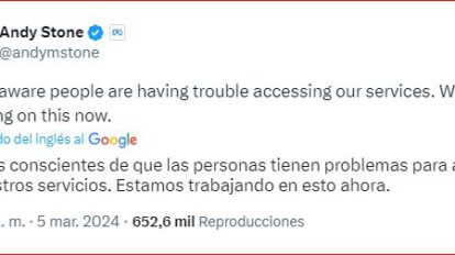Fallas en Meta: 580.000 reportes de problemas en Facebook