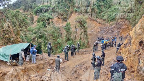 Actividad minera ilegal en La Paz