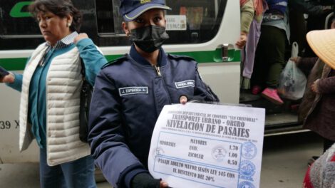 Controles en Oruro para evitar incremento de pasajes