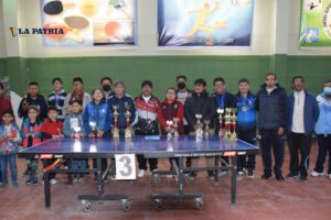 Último torneo de tenis de mesa en Oruro