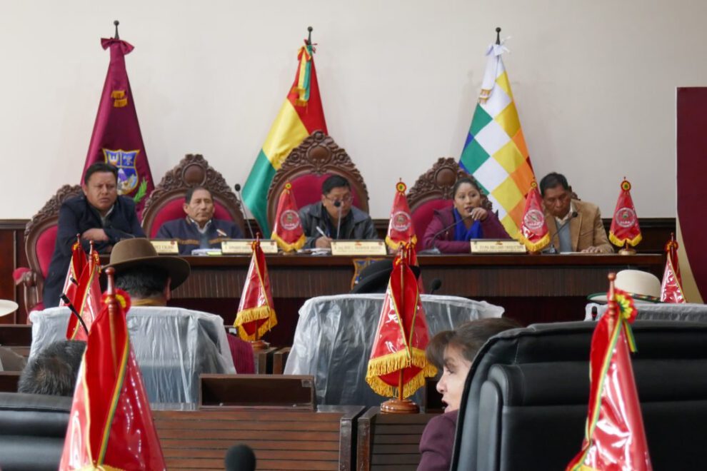 Tensiones y divisiones en la Asamblea Legislativa de Oruro