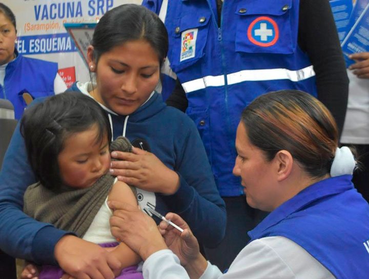 Brote de sarampión en Bolivia controlado gracias a la vacunación