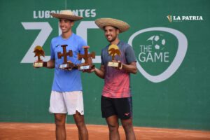 Los hermanos Murkel y Hugo Dellien en el Challenger Bolivia