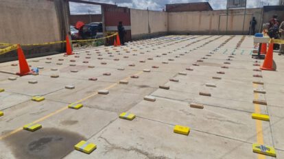 Operación antidrogas en Oruro con secuestro de 125 kilos de droga