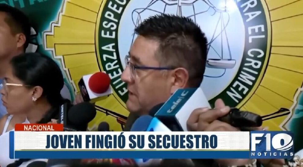 Informe del operativo sobre el caso de joven que fingió su secuestro en Cochabamba