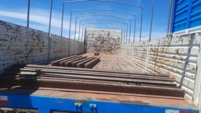 Decomiso de rieles en Tarija
