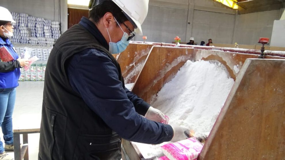 Inspección a plantas salineras para verificar la yodación en la sal