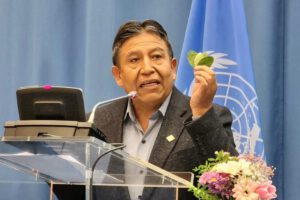 Despenalización de la hoja de coca defendida por Choquehuanca en la ONU