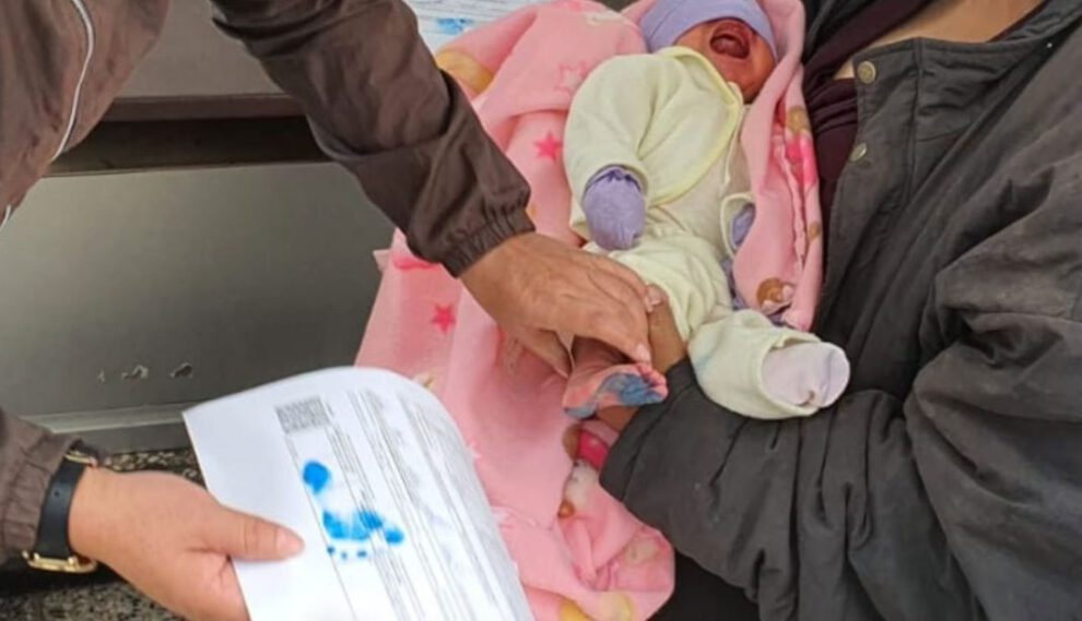 Registro de un bebé en el Serecí de Cochabamba