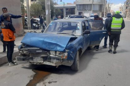 Accidente de tránsito entre taxi y vehículo particular