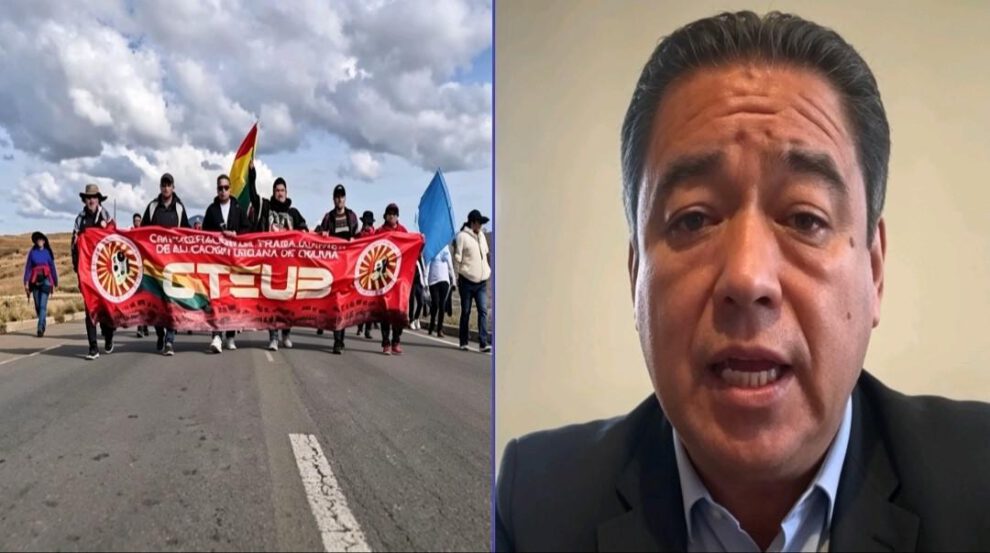 Una persona y un grupo