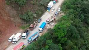 bloqueos en la región de Caranavi, en el norte del departamento de La Paz
