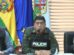 David Gómez, comandante departamental de la Policía en Santa Cruz (c), habla sobre el asesinato del magistrado Víctor Hugo Claure