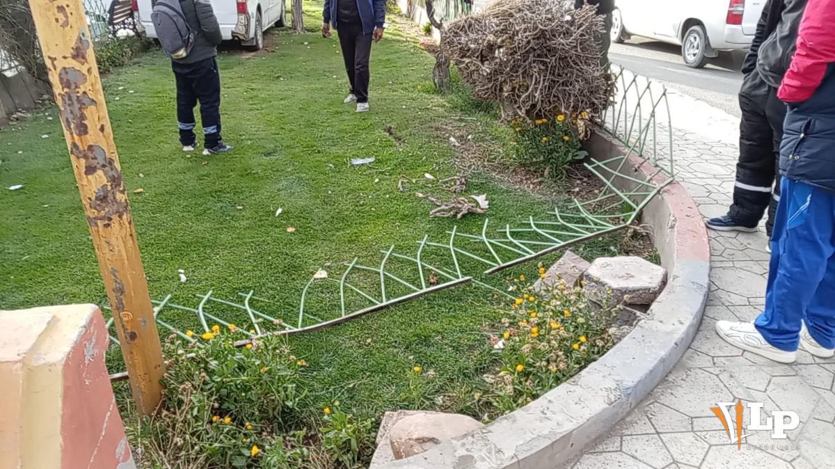 Imagen de cómo quedó la jardinera