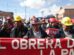 Personas participan en una manifestación durante la conmemoración del Día Internacional del Trabajo en El Alto (Bolivia)