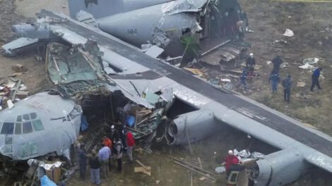 Un avion siniestrado