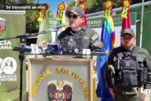 Imagen del nuevo comandante departamental de la Policía de Oruro