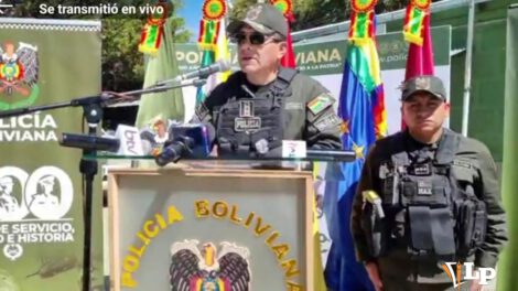 Imagen del nuevo comandante departamental de la Policía de Oruro