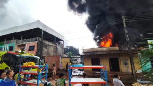 El incendio se originó en hora de la mañana