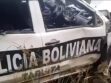El motorizado policial embarrancado