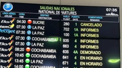 Vuelos suspendidos en el Aeropuerto Viru Viru por falta de visibilidad causada por la neblina