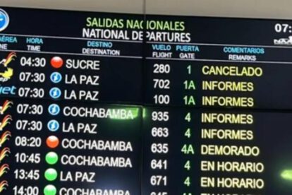 Vuelos suspendidos en el Aeropuerto Viru Viru por falta de visibilidad causada por la neblina