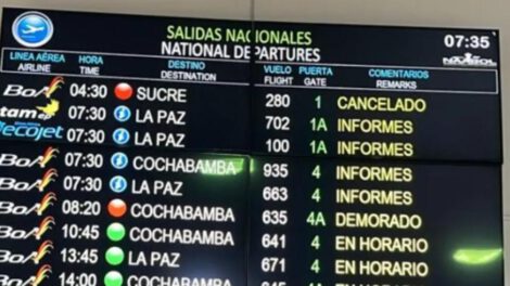 Vuelos suspendidos en el Aeropuerto Viru Viru por falta de visibilidad causada por la neblina