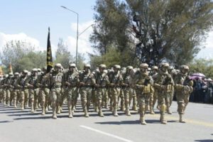 Efectivos militares en un pasado acto