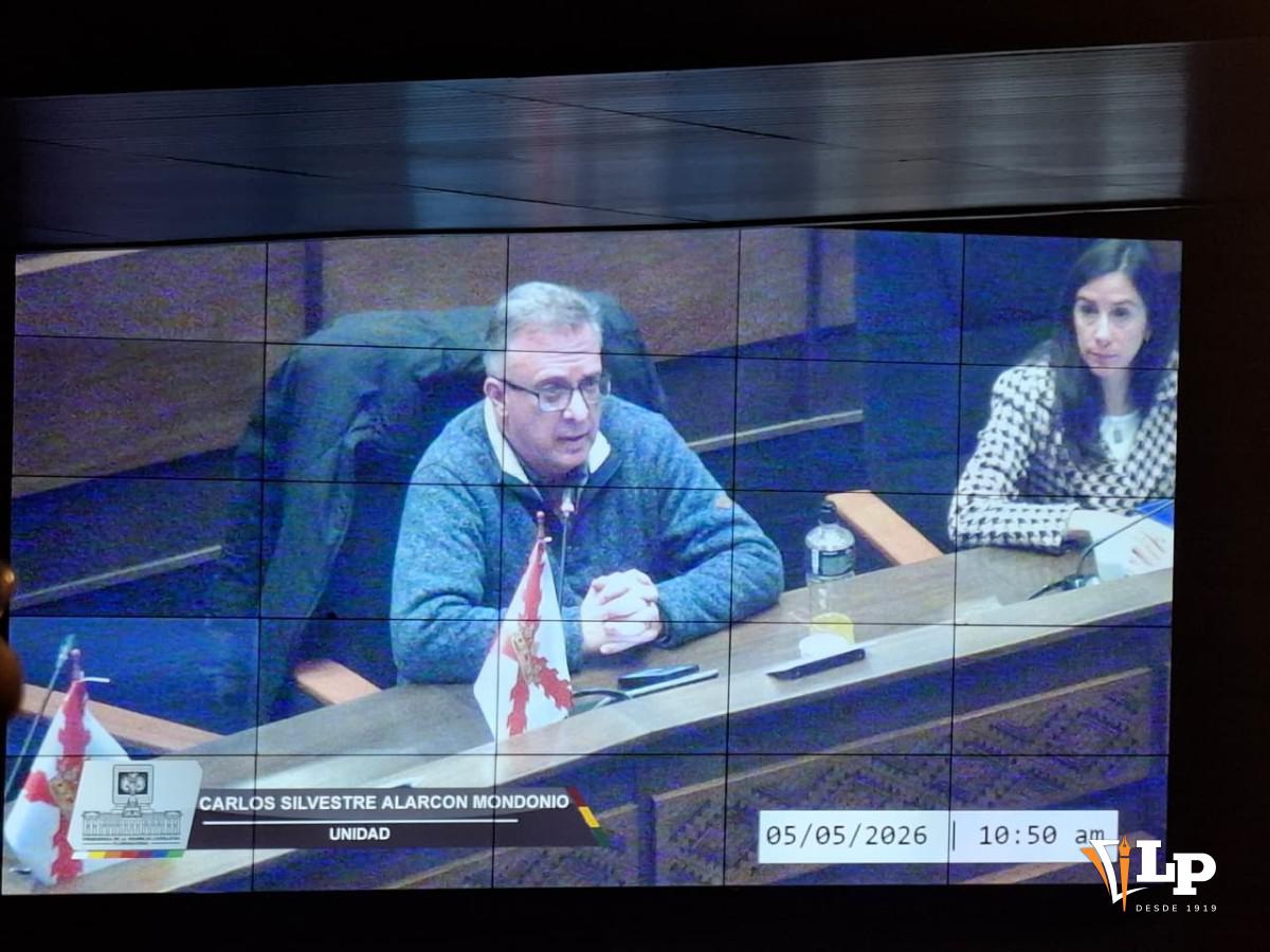 El diputado Alarcón en la sesión de la ALP