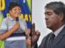 El ex presidente, Evo Morales y el viceministro de Régimen Interior, Hernán Paredes