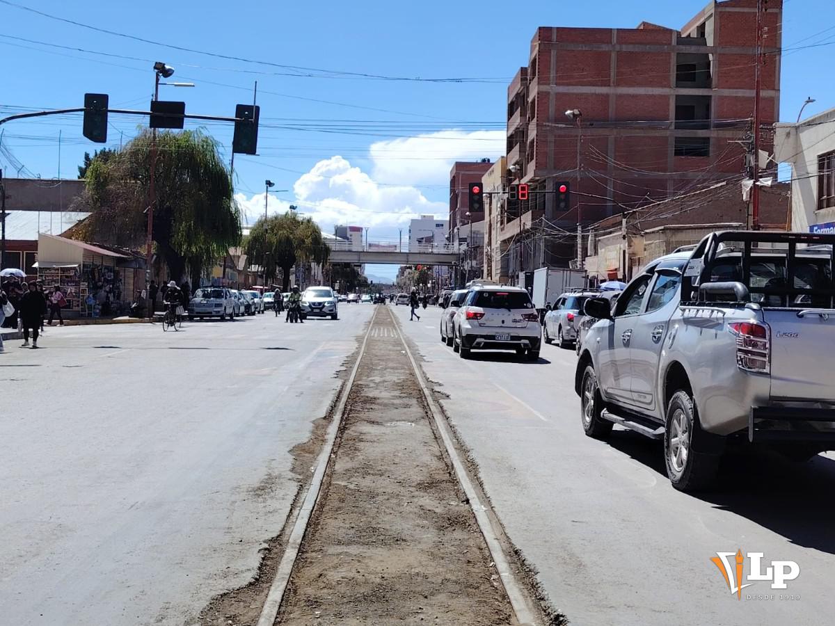 tráfico vehicular en Oruro