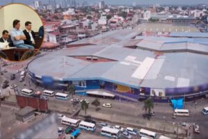 Una persona y el panorama del mercado