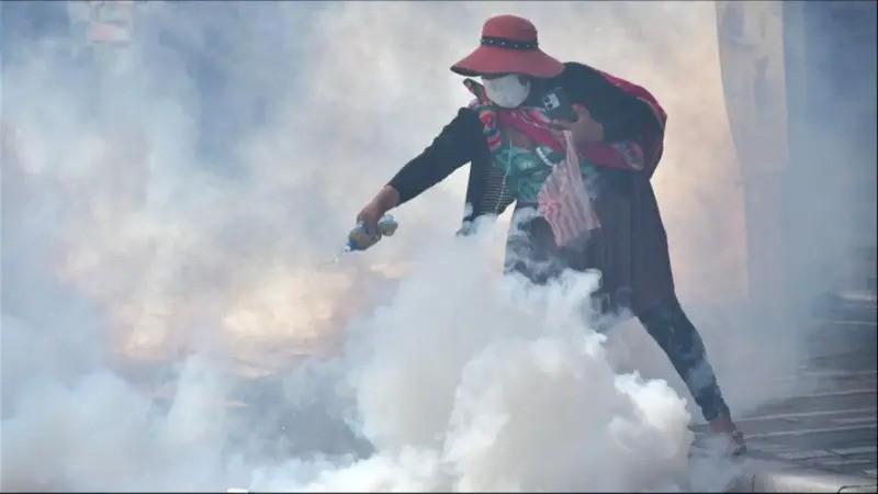 Una persona gasificada
