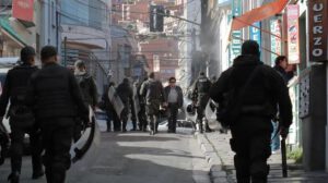 Calles con policías