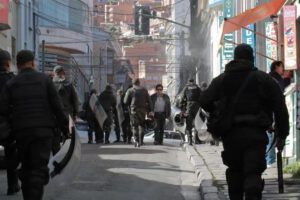 Calles con policías