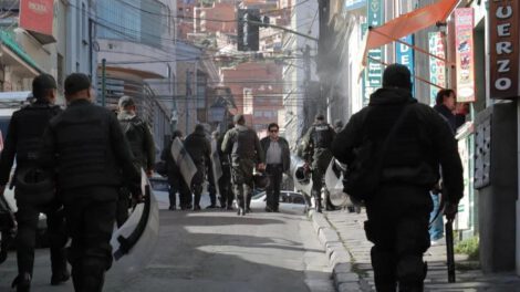 Calles con policías