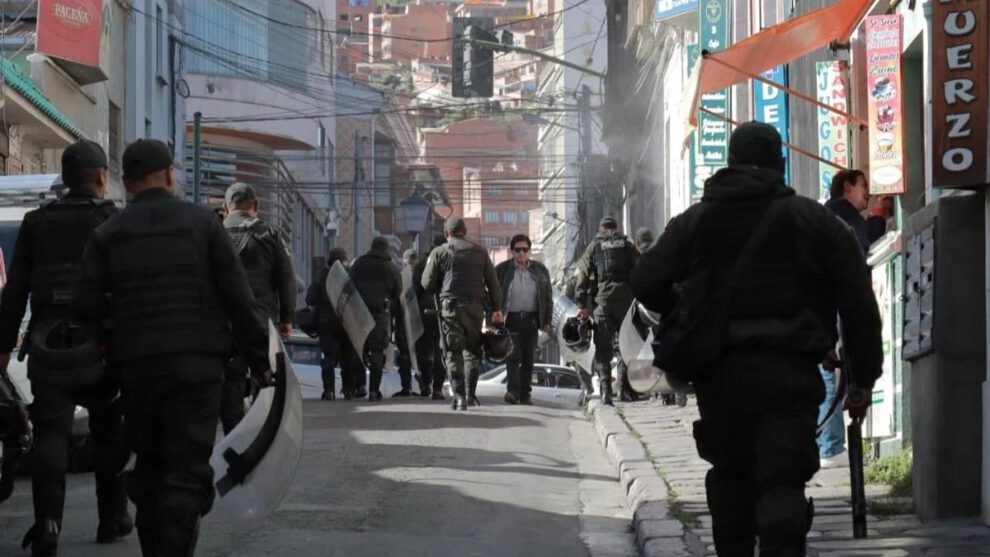 Calles con policías