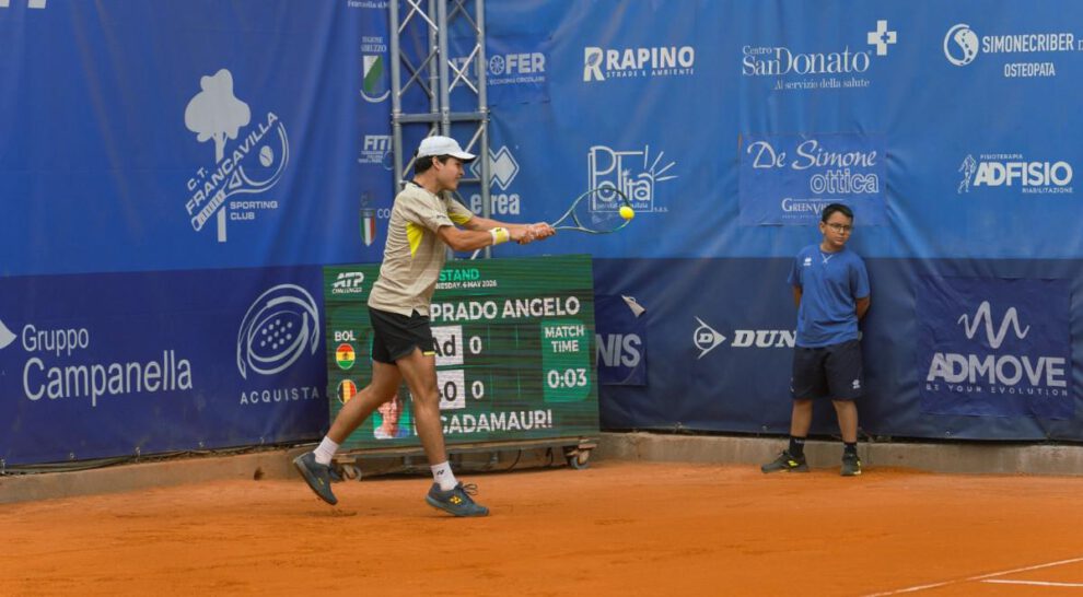 Challenger de Francavilla en Italia, Juan Carlos Prado tenista boliviano, Ganó por primera vez en esta competencia