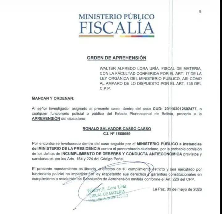 Orden de aprehensión