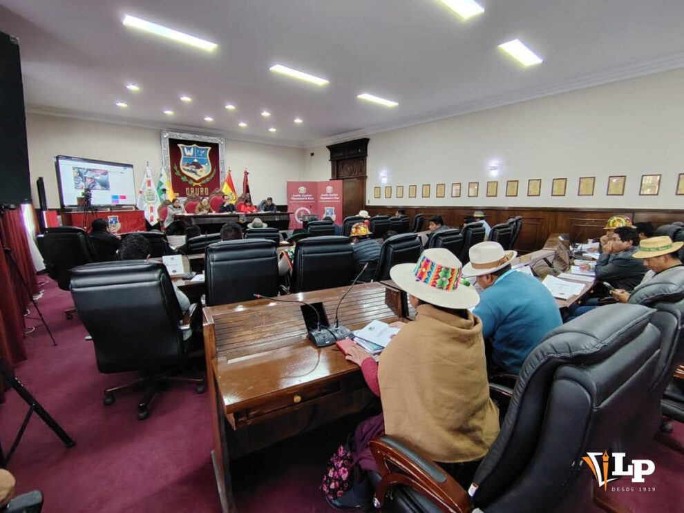 asamblea departamental de Oruro