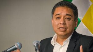 El vocero presidencial José Luis Gálvez