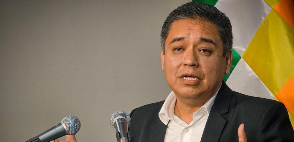 El vocero presidencial José Luis Gálvez