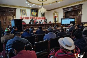 cumbre interinstitucional Gobernación de Oruro