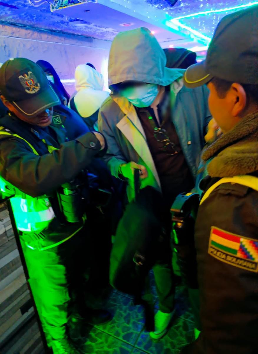 Imagen de uno de los detenidos